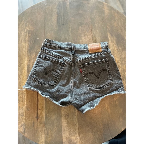 Levi Strauss Co 501 Cutoff Shorts Black Denim Women's Size W 27 - Picture 2 of 11